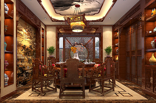 长沙温馨雅致的古典中式家庭装修设计效果图